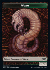 Worm // Aven Initiate Double-Sided Token [Double Masters 2022 Tokens] | Dragon's Lair Comics and Fantasy Houston TX