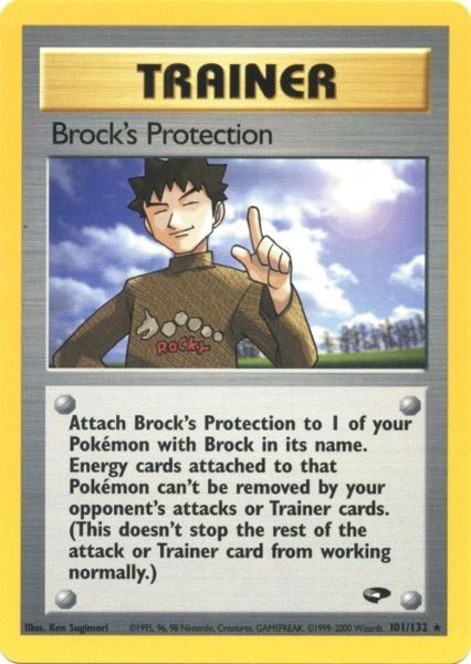 Brock's Protection (101/132) [Gym Challenge Unlimited] | Dragon's Lair Comics and Fantasy Houston TX