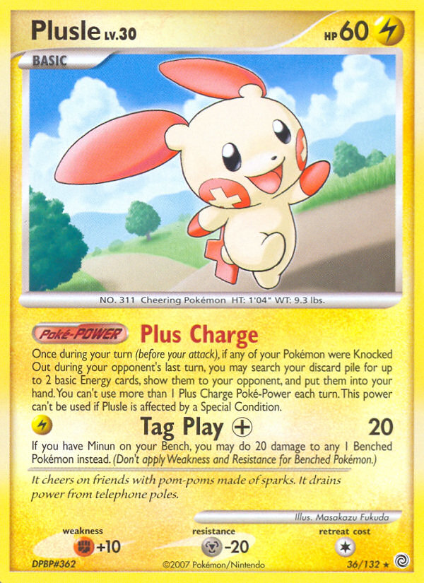 Plusle (36/132) [Diamond & Pearl: Secret Wonders] | Dragon's Lair Comics and Fantasy Houston TX