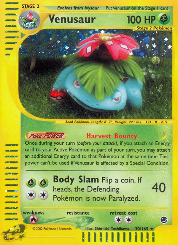 Venusaur (30/165) [Expedition: Base Set] | Dragon's Lair Comics and Fantasy Houston TX