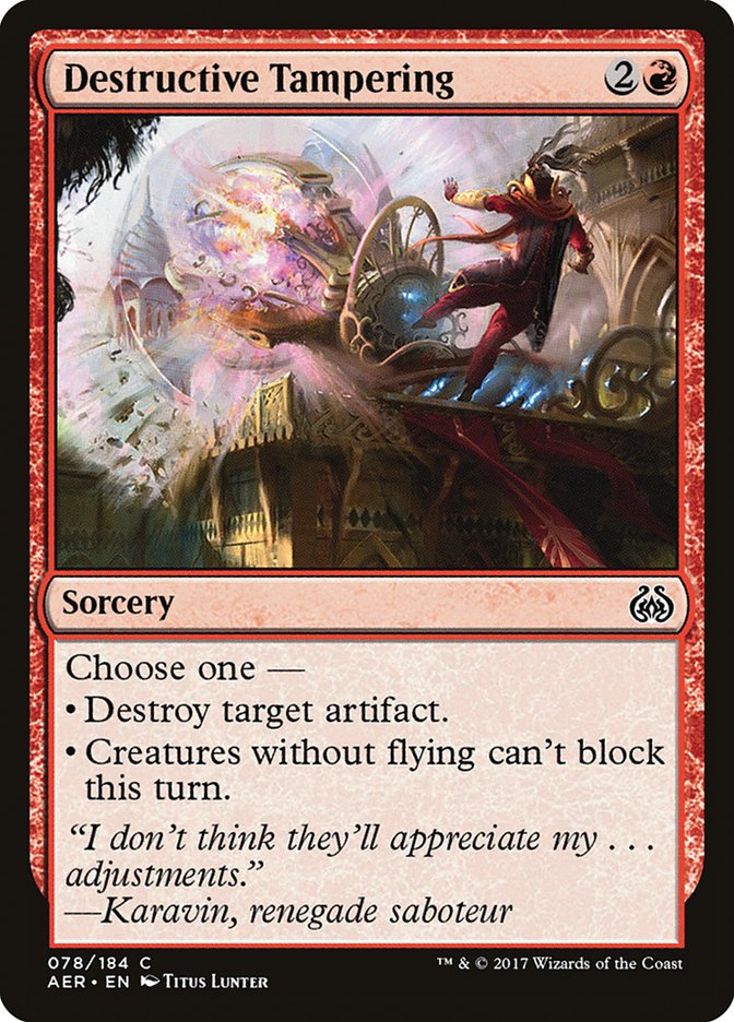 Destructive Tampering [Aether Revolt] | Dragon's Lair Comics and Fantasy Houston TX