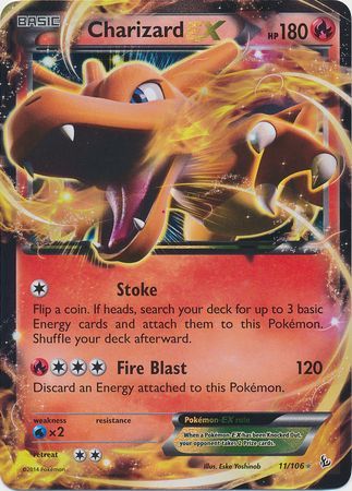 Charizard EX (11/106) (Jumbo Card) [XY: Flashfire] | Dragon's Lair Comics and Fantasy Houston TX