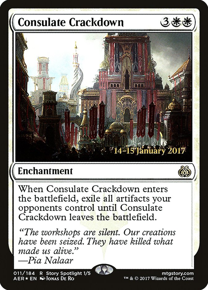 Consulate Crackdown [Aether Revolt Prerelease Promos] | Dragon's Lair Comics and Fantasy Houston TX