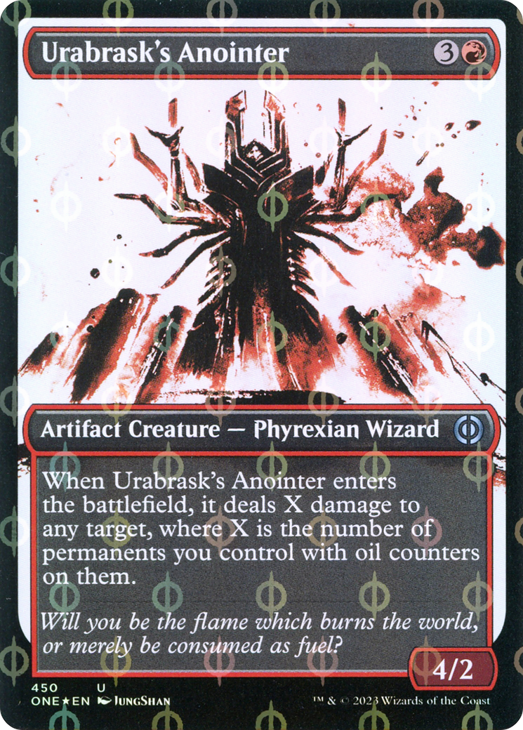 Urabrask's Anointer (Showcase Ichor Step-and-Compleat Foil) [Phyrexia: All Will Be One] | Dragon's Lair Comics and Fantasy Houston TX