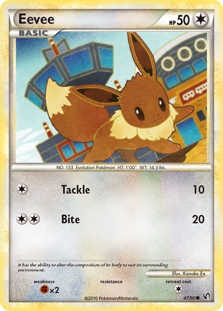 Eevee (47/90) [HeartGold & SoulSilver: Undaunted] | Dragon's Lair Comics and Fantasy Houston TX