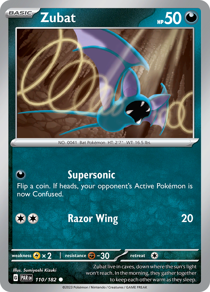 Zubat (110/182) [Scarlet & Violet: Paradox Rift] | Dragon's Lair Comics and Fantasy Houston TX