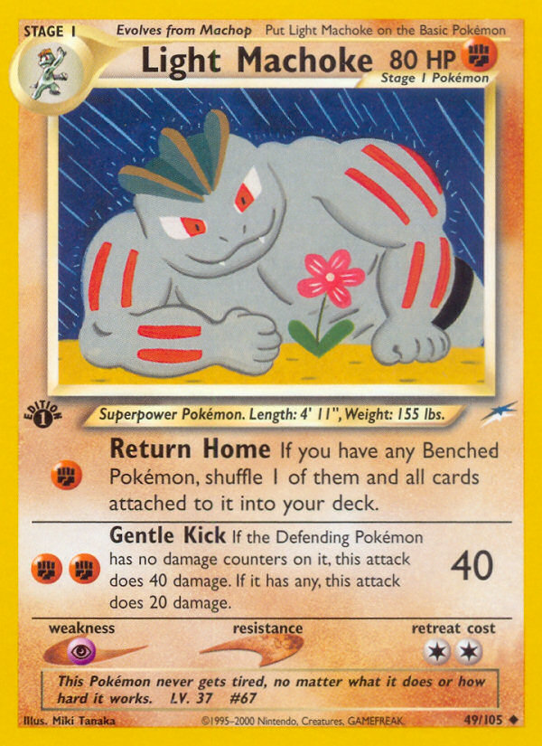 Light Machoke (49/105) [Neo Destiny 1st Edition] | Dragon's Lair Comics and Fantasy Houston TX