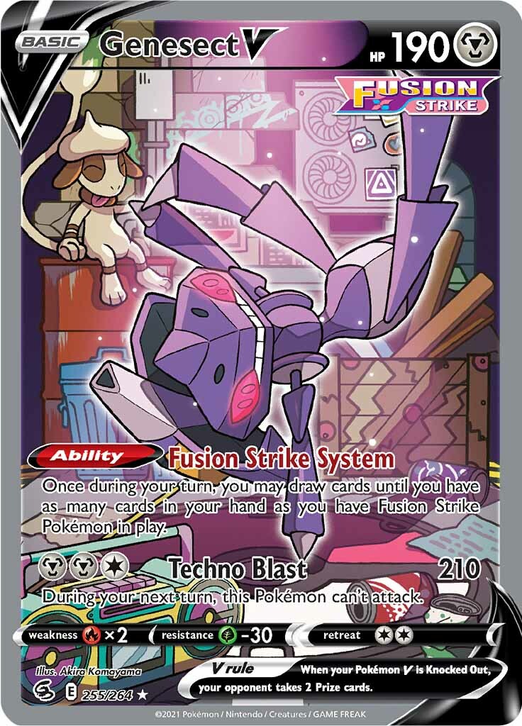 Genesect V (255/264) [Sword & Shield: Fusion Strike] | Dragon's Lair Comics and Fantasy Houston TX