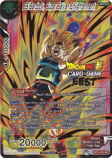 SS Bardock, Super Saiyan Enlightenment (Card Game Fest 2022) (BT13-010) [Tournament Promotion Cards] | Dragon's Lair Comics and Fantasy Houston TX