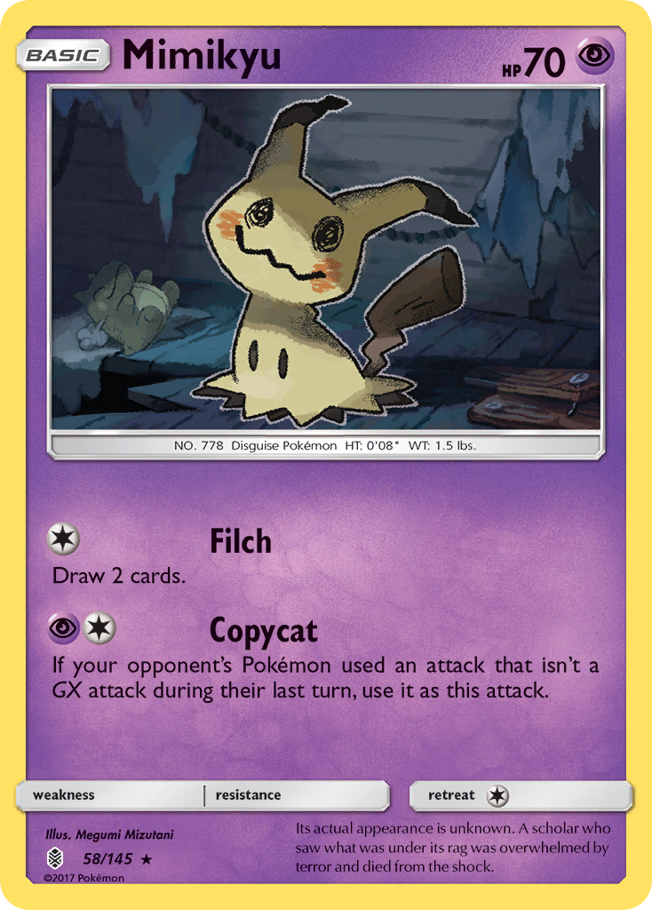 Mimikyu (58/145) [Sun & Moon: Guardians Rising] | Dragon's Lair Comics and Fantasy Houston TX