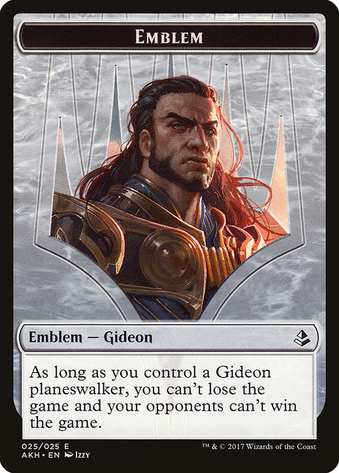 Gideon of the Trials Emblem [Amonkhet Tokens] | Dragon's Lair Comics and Fantasy Houston TX