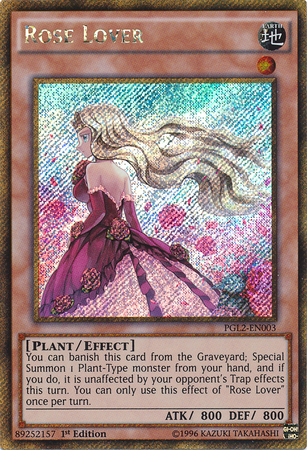 Rose Lover [PGL2-EN003] Gold Secret Rare | Dragon's Lair Comics and Fantasy Houston TX