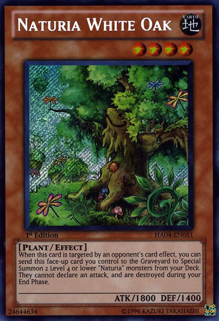 Naturia White Oak [HA04-EN051] Secret Rare | Dragon's Lair Comics and Fantasy Houston TX