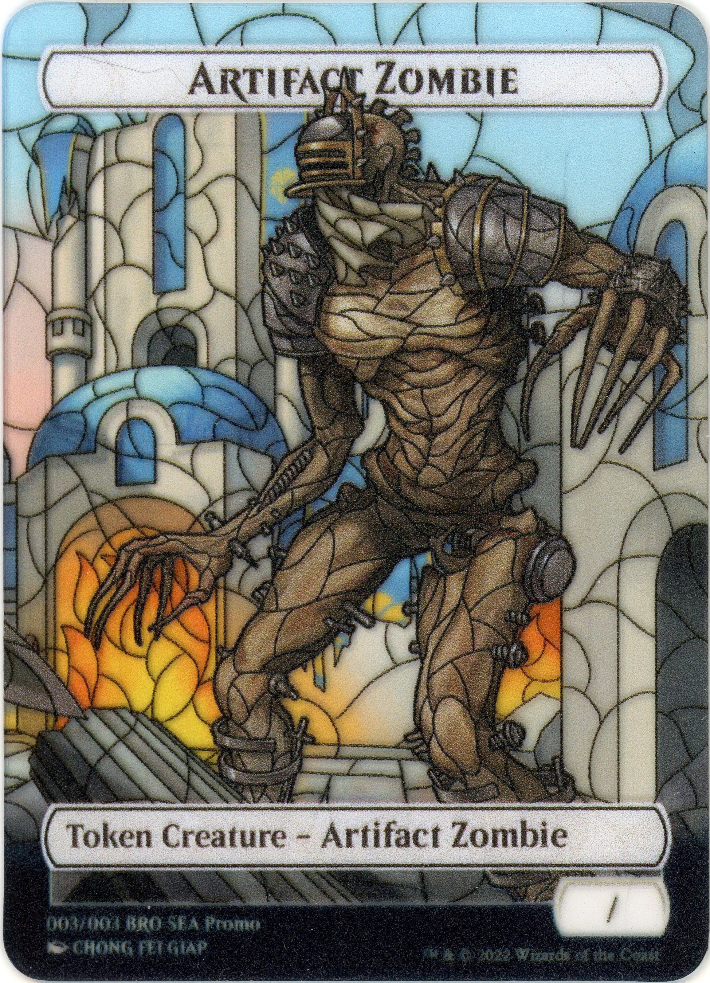 Artifact Zombie Token (SEA Exclusive) [The Brothers' War Tokens] | Dragon's Lair Comics and Fantasy Houston TX