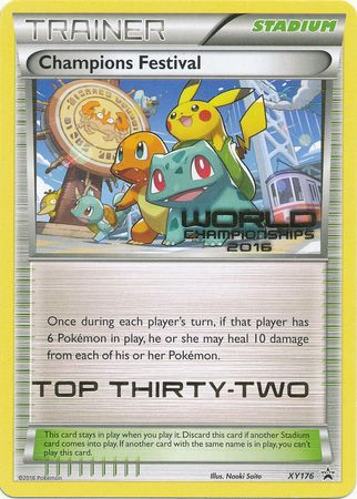 Champions Festival 2016 Top Thirty Two (XY176) [XY: Black Star Promos] | Dragon's Lair Comics and Fantasy Houston TX