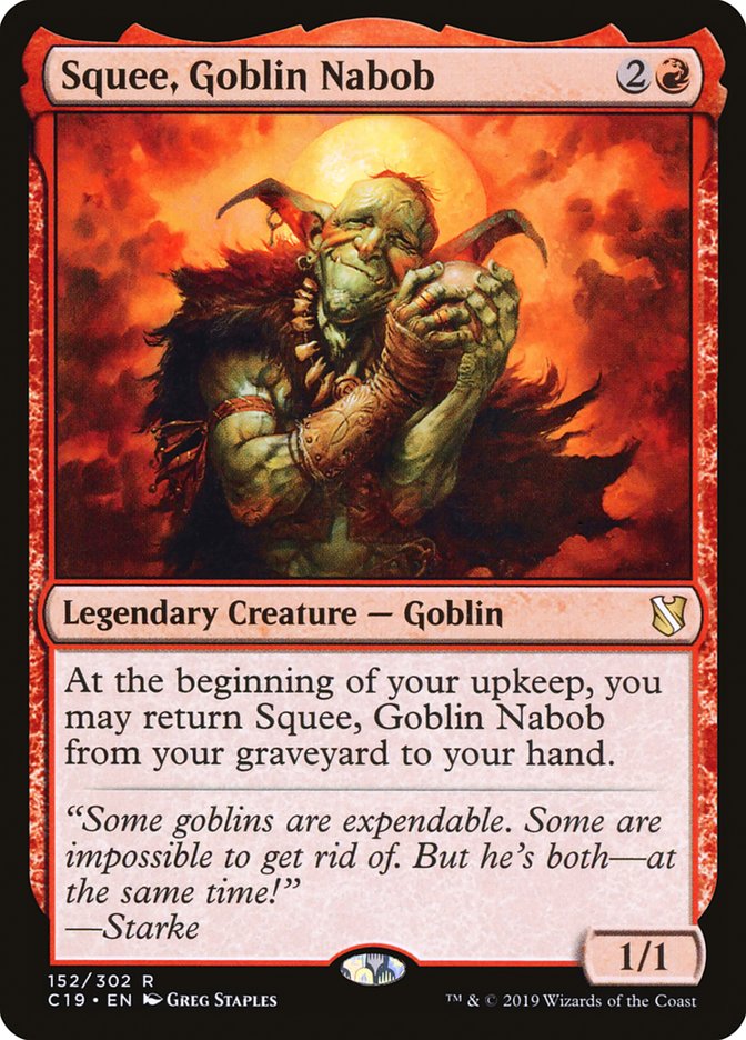 Squee, Goblin Nabob [Commander 2019] | Dragon's Lair Comics and Fantasy Houston TX