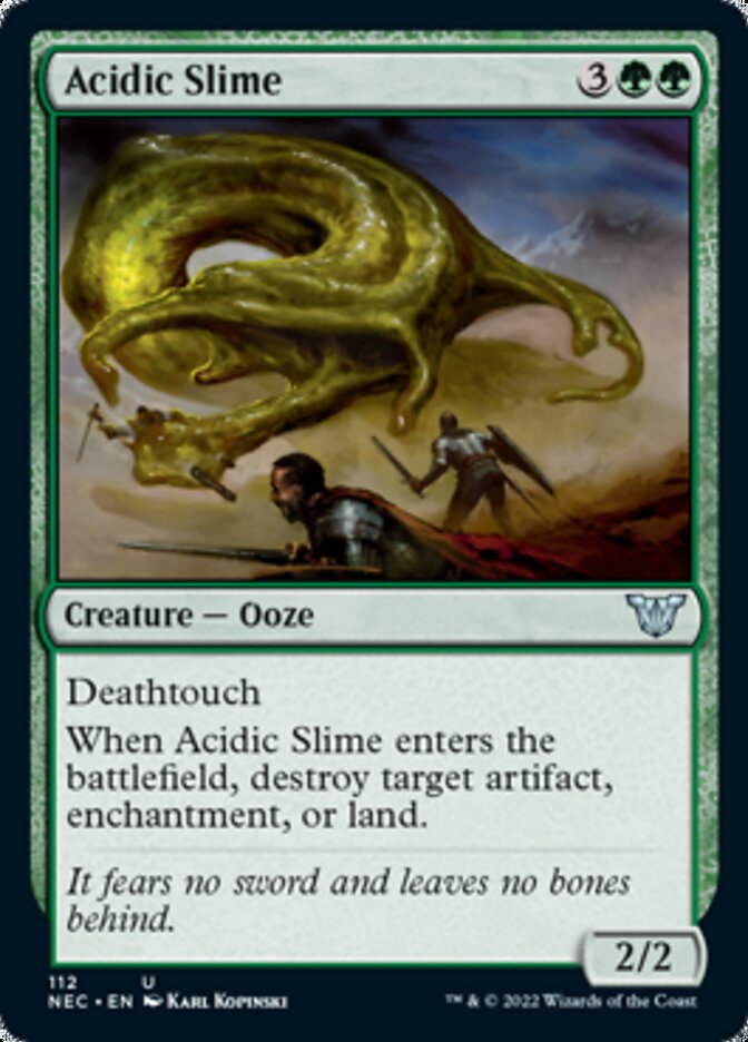 Acidic Slime [Kamigawa: Neon Dynasty Commander] | Dragon's Lair Comics and Fantasy Houston TX