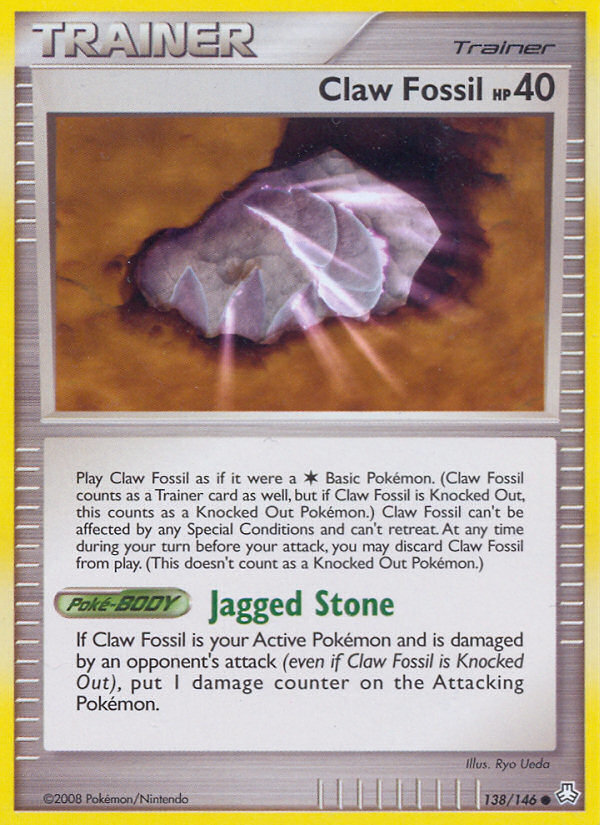 Claw Fossil (138/146) [Diamond & Pearl: Legends Awakened] | Dragon's Lair Comics and Fantasy Houston TX