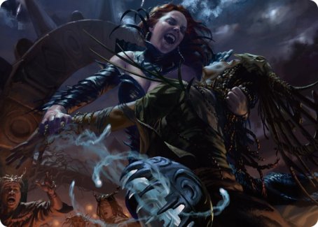 Olivia's Midnight Ambush Art Card [Innistrad: Midnight Hunt Art Series] | Dragon's Lair Comics and Fantasy Houston TX