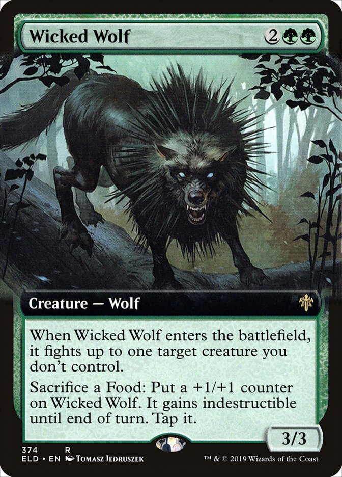 Wicked Wolf (Extended Art) [Throne of Eldraine] | Dragon's Lair Comics and Fantasy Houston TX