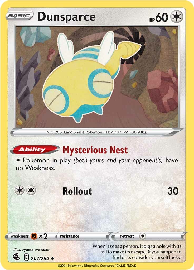 Dunsparce (207/264) [Sword & Shield: Fusion Strike] | Dragon's Lair Comics and Fantasy Houston TX