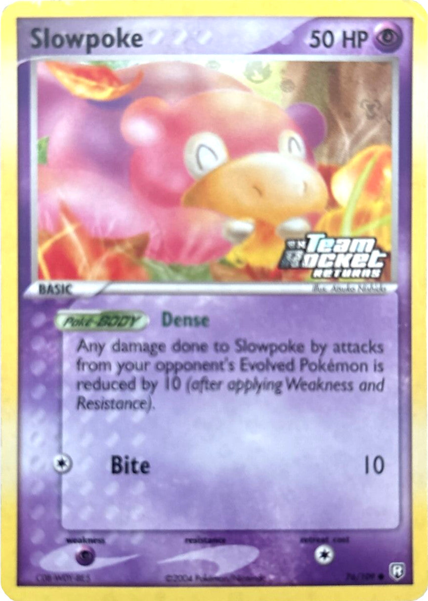 Slowpoke (76/109) (Stamped) [EX: Team Rocket Returns] | Dragon's Lair Comics and Fantasy Houston TX