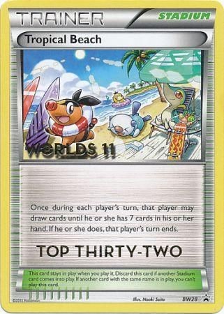 Tropical Beach (BW28) (Top 32) [Black & White: Black Star Promos] | Dragon's Lair Comics and Fantasy Houston TX