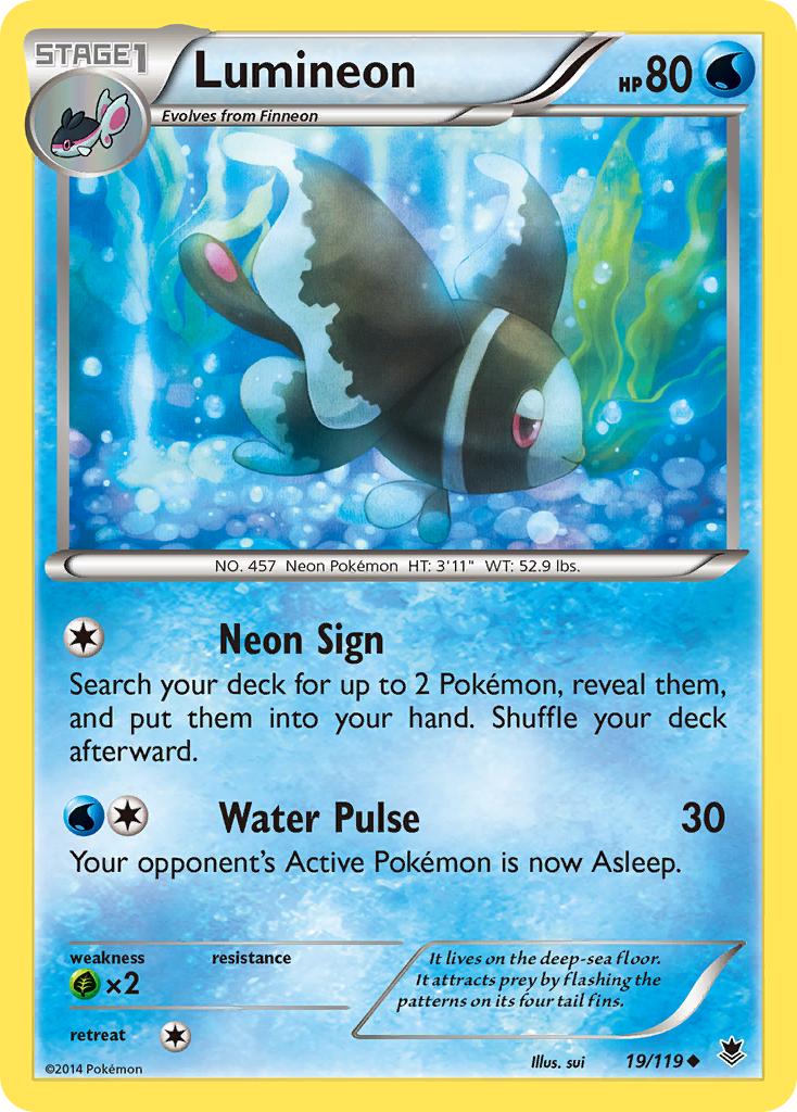 Lumineon (19/119) [XY: Phantom Forces] | Dragon's Lair Comics and Fantasy Houston TX