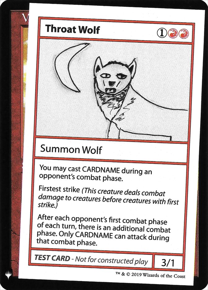 Throat Wolf [Mystery Booster Playtest Cards] | Dragon's Lair Comics and Fantasy Houston TX