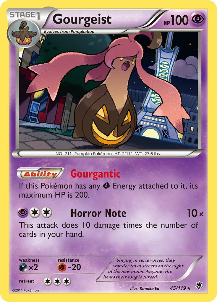 Gourgeist (45/119) [XY: Phantom Forces] | Dragon's Lair Comics and Fantasy Houston TX