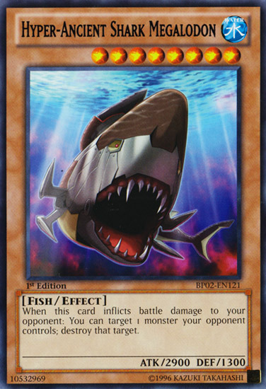 Hyper-Ancient Shark Megalodon [BP02-EN121] Mosaic Rare | Dragon's Lair Comics and Fantasy Houston TX