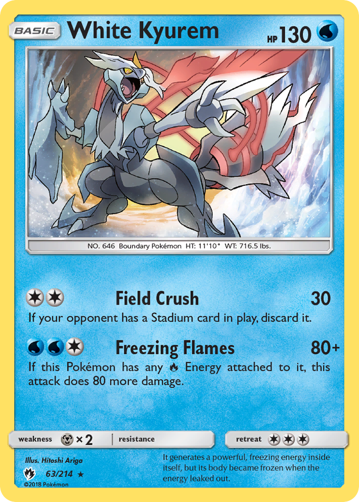 White Kyurem (63/214) [Sun & Moon: Lost Thunder] | Dragon's Lair Comics and Fantasy Houston TX