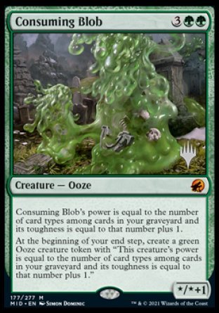 Consuming Blob (Promo Pack) [Innistrad: Midnight Hunt Promos] | Dragon's Lair Comics and Fantasy Houston TX