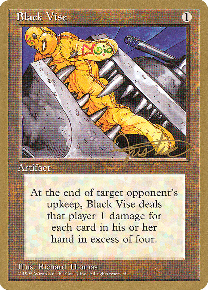 Black Vise (Mark Justice) [Pro Tour Collector Set] | Dragon's Lair Comics and Fantasy Houston TX