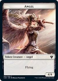 Angel // Elemental (010) Double-Sided Token [Commander 2020 Tokens] | Dragon's Lair Comics and Fantasy Houston TX