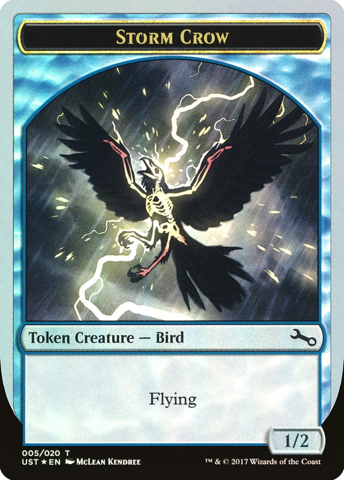 Storm Crow Token [Unstable Tokens] | Dragon's Lair Comics and Fantasy Houston TX