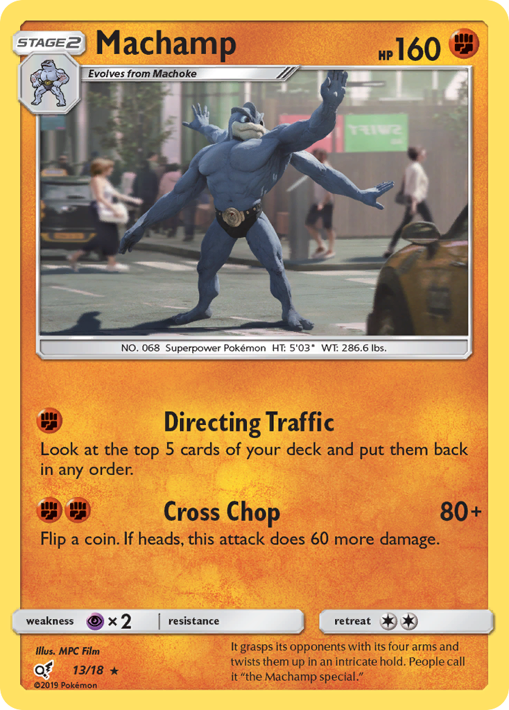 Machamp (13/18) [Sun & Moon: Detective Pikachu] | Dragon's Lair Comics and Fantasy Houston TX