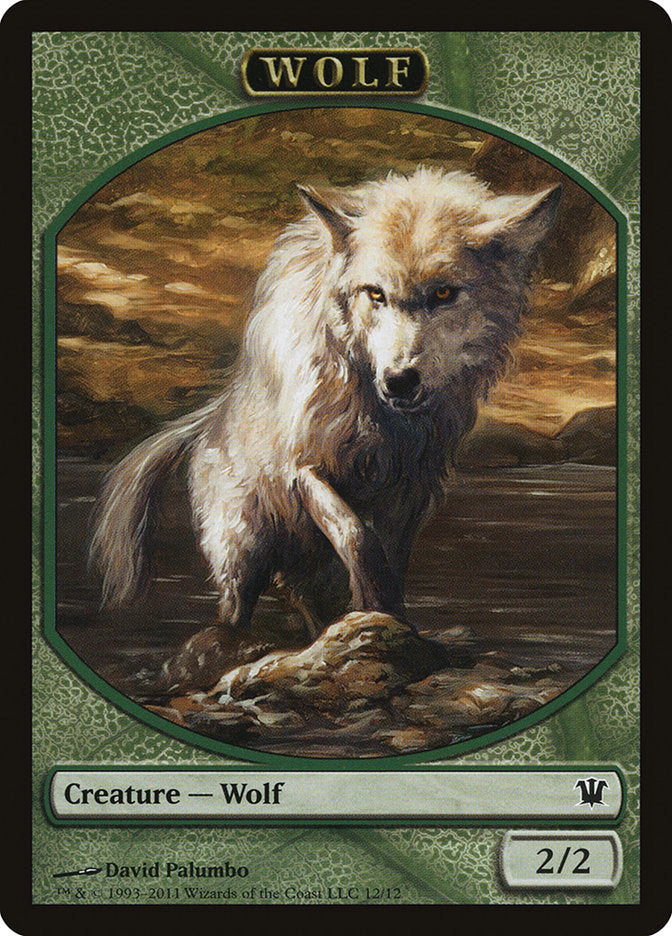 Wolf Token (12/12) [Innistrad Tokens] | Dragon's Lair Comics and Fantasy Houston TX