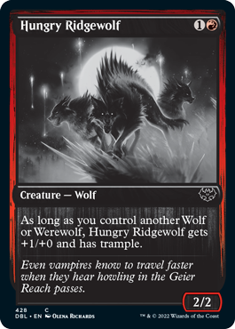 Hungry Ridgewolf [Innistrad: Double Feature] | Dragon's Lair Comics and Fantasy Houston TX