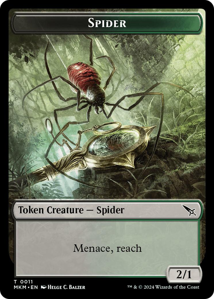 Spider Token [Murders at Karlov Manor Tokens] | Dragon's Lair Comics and Fantasy Houston TX