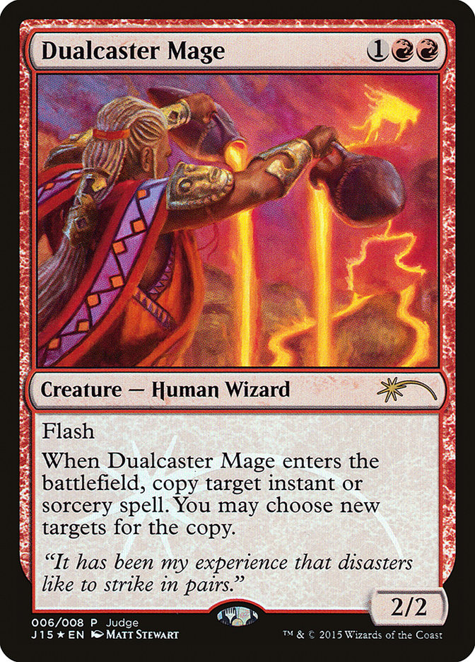 Dualcaster Mage [Judge Gift Cards 2015] | Dragon's Lair Comics and Fantasy Houston TX