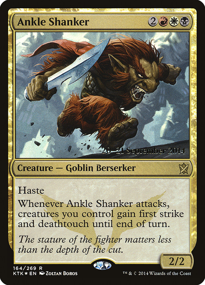 Ankle Shanker [Khans of Tarkir Prerelease Promos] | Dragon's Lair Comics and Fantasy Houston TX