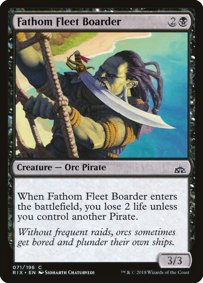 Fathom Fleet Boarder [Rivals of Ixalan] | Dragon's Lair Comics and Fantasy Houston TX