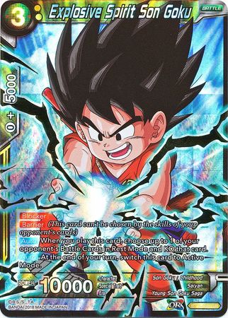 Explosive Spirit Son Goku (BT3-088) [Cross Worlds] | Dragon's Lair Comics and Fantasy Houston TX