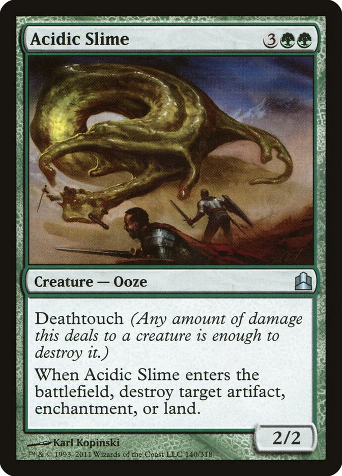 Acidic Slime [Commander 2011] | Dragon's Lair Comics and Fantasy Houston TX