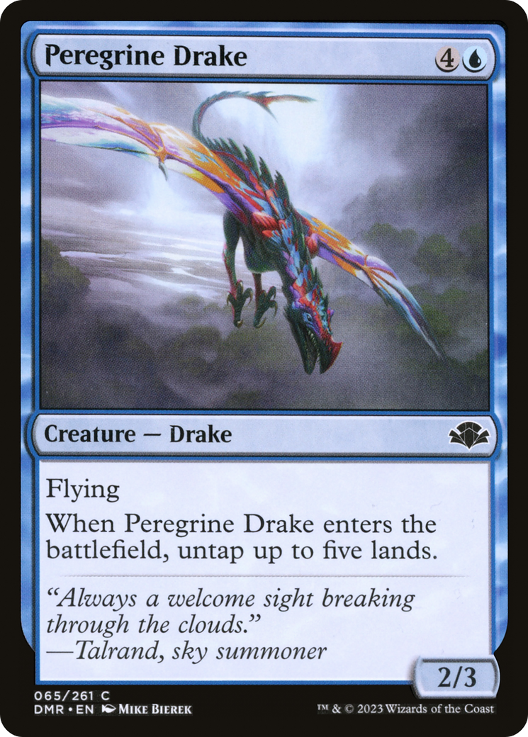 Peregrine Drake [Dominaria Remastered] | Dragon's Lair Comics and Fantasy Houston TX