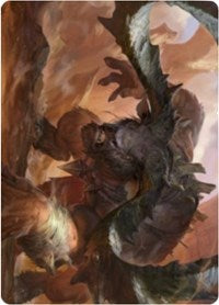 Moraug, Fury of Akoum Art Card [Zendikar Rising Art Series] | Dragon's Lair Comics and Fantasy Houston TX