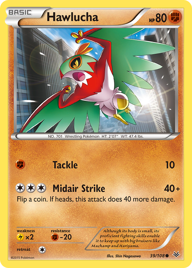 Hawlucha (39/108) [XY: Roaring Skies] | Dragon's Lair Comics and Fantasy Houston TX