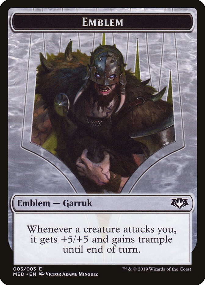 Garruk, Apex Predator Emblem [Mythic Edition Tokens] | Dragon's Lair Comics and Fantasy Houston TX