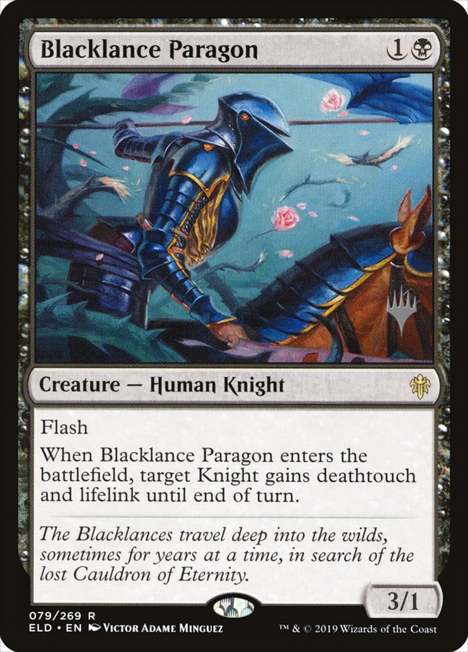 Blacklance Paragon (Promo Pack) [Throne of Eldraine Promos] | Dragon's Lair Comics and Fantasy Houston TX